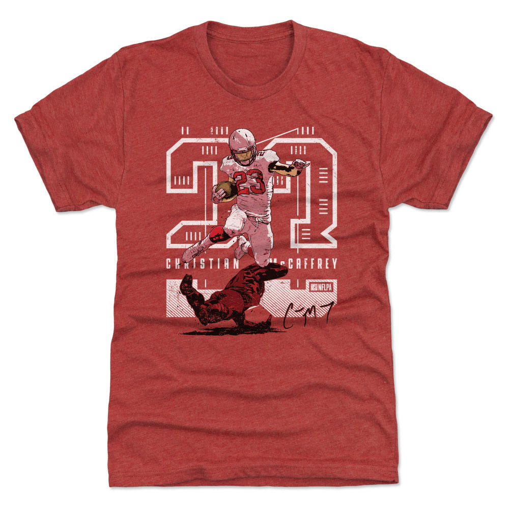 Christian McCaffrey Men&#39;s Premium T-Shirt | 500 LEVEL