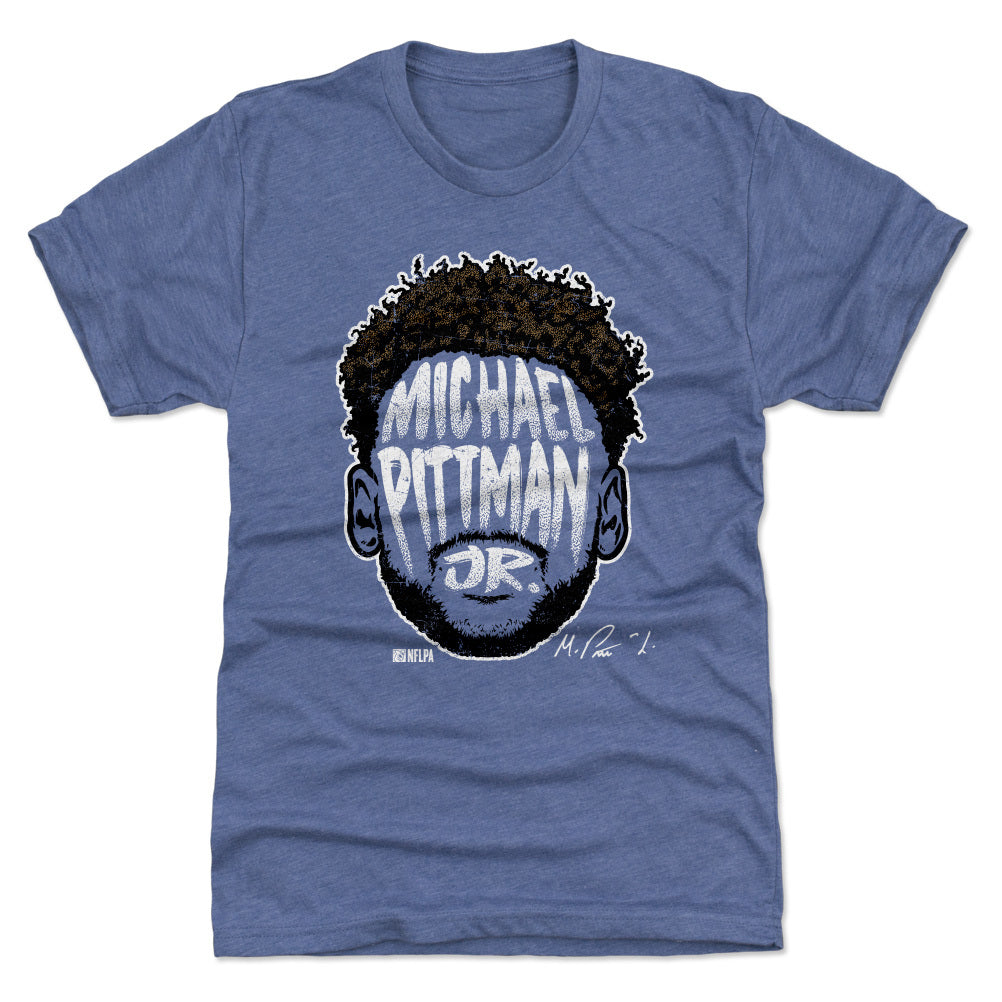 Michael Pittman Jr. Indianapolis Colts Men's Royal Name & Number Logo T- Shirt 