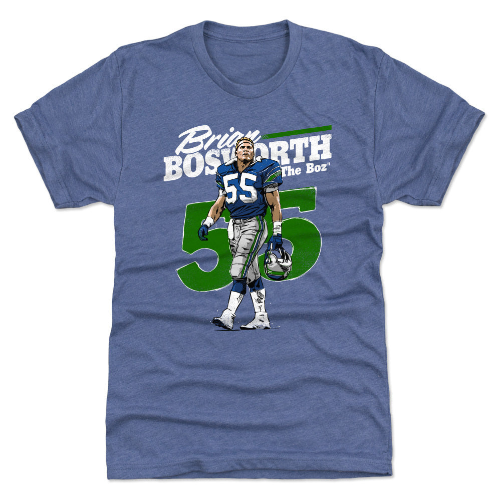 Seattle Seahawks Men's 500 Level Brian Bosworth Seattle White T-Shirt