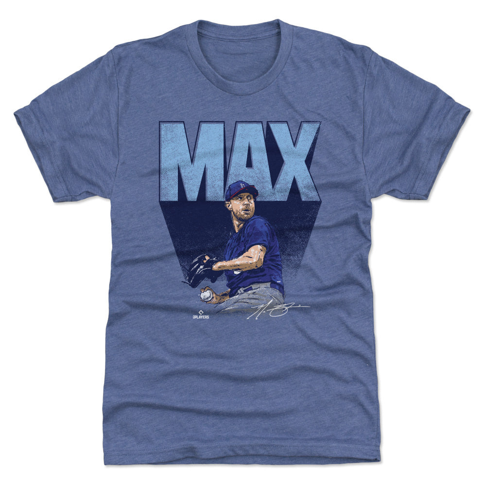 Jeff McNeil Men's Cotton T-Shirt - Royal Blue - New York | 500 Level Major League Baseball Players Association (MLBPA)