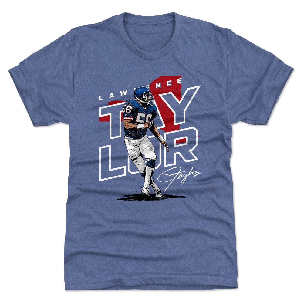 Lawrence Taylor Shirt, New York Throwbacks Men's Cotton T-Shirt