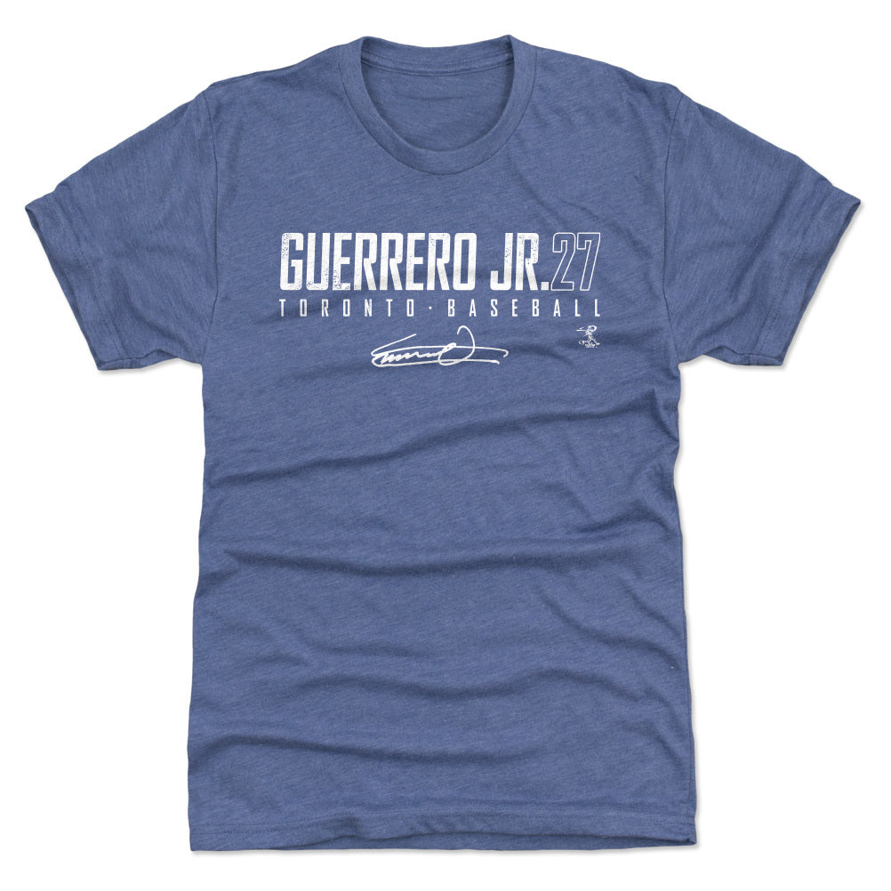 Vladimir Guerrero Jr. Shirt (Cotton, Large, Royal Blue) - Vladimir Guerrero  Jr. Cartoon WHT