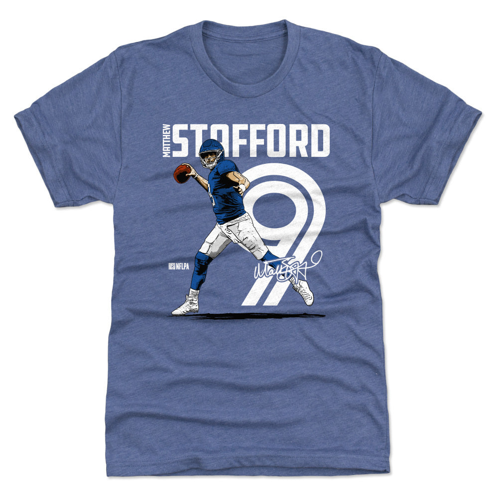 MATTHEW STAFFORD LOS ANGELES RAMS TEAM PLAYER NAME NUMBER JERSEY CUSTOM T- SHIRT