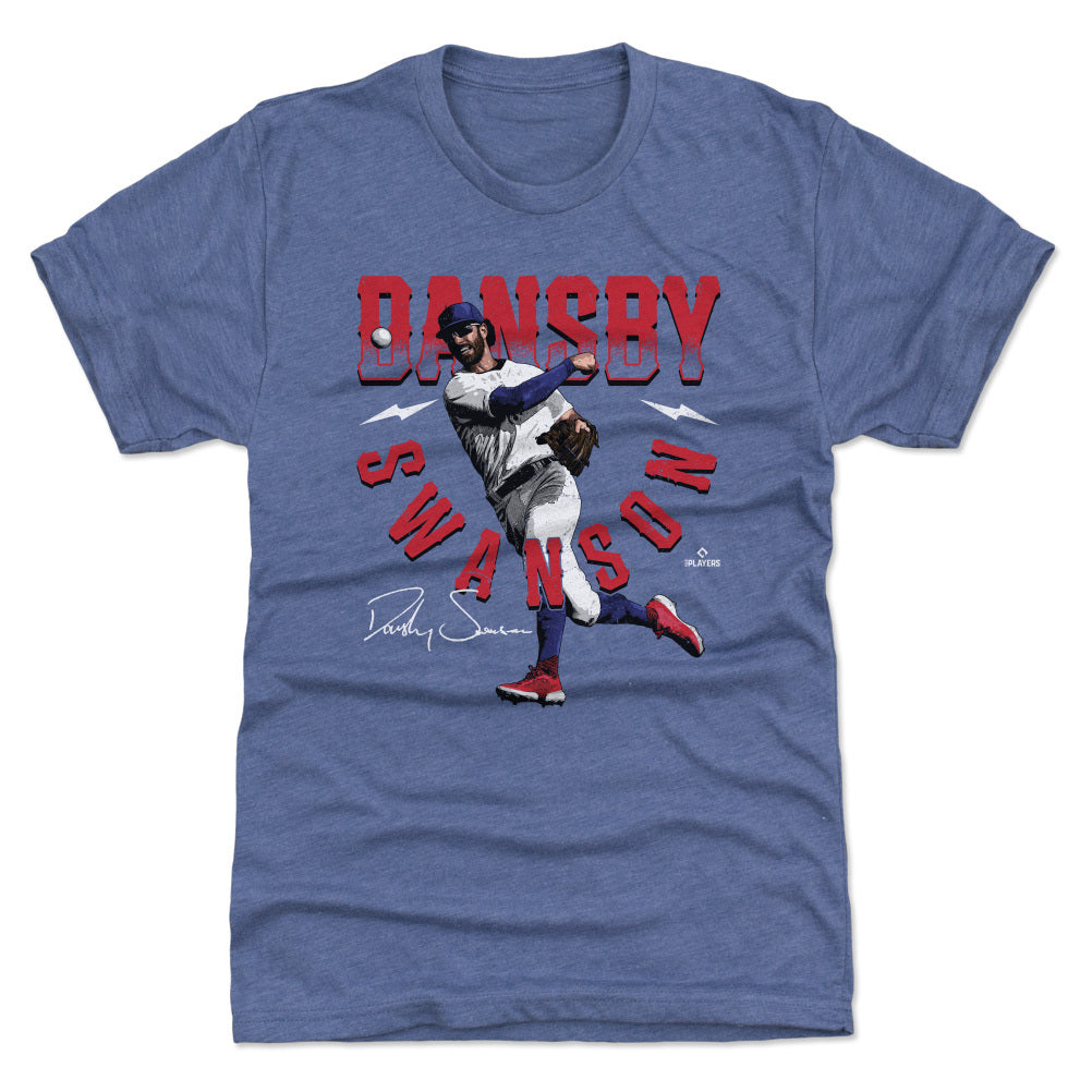 Dansby Swanson Shirt, Chicago Baseball Men's Cotton T-Shirt