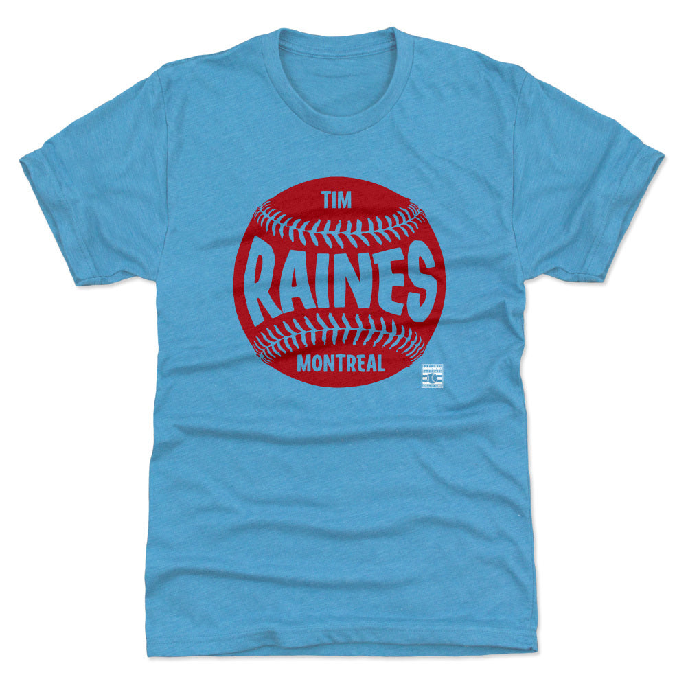 Montreal Expos Tim Raines Men's Premium T-Shirt - Tri Turquoise - Montreal | 500 Level