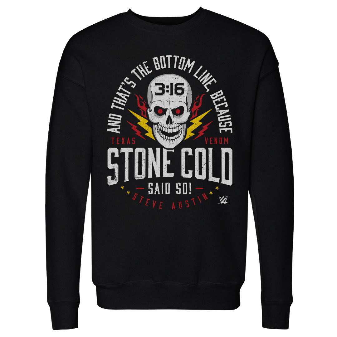 Stone Cold Steve Austin Men&#39;s Crewneck Sweatshirt | 500 LEVEL