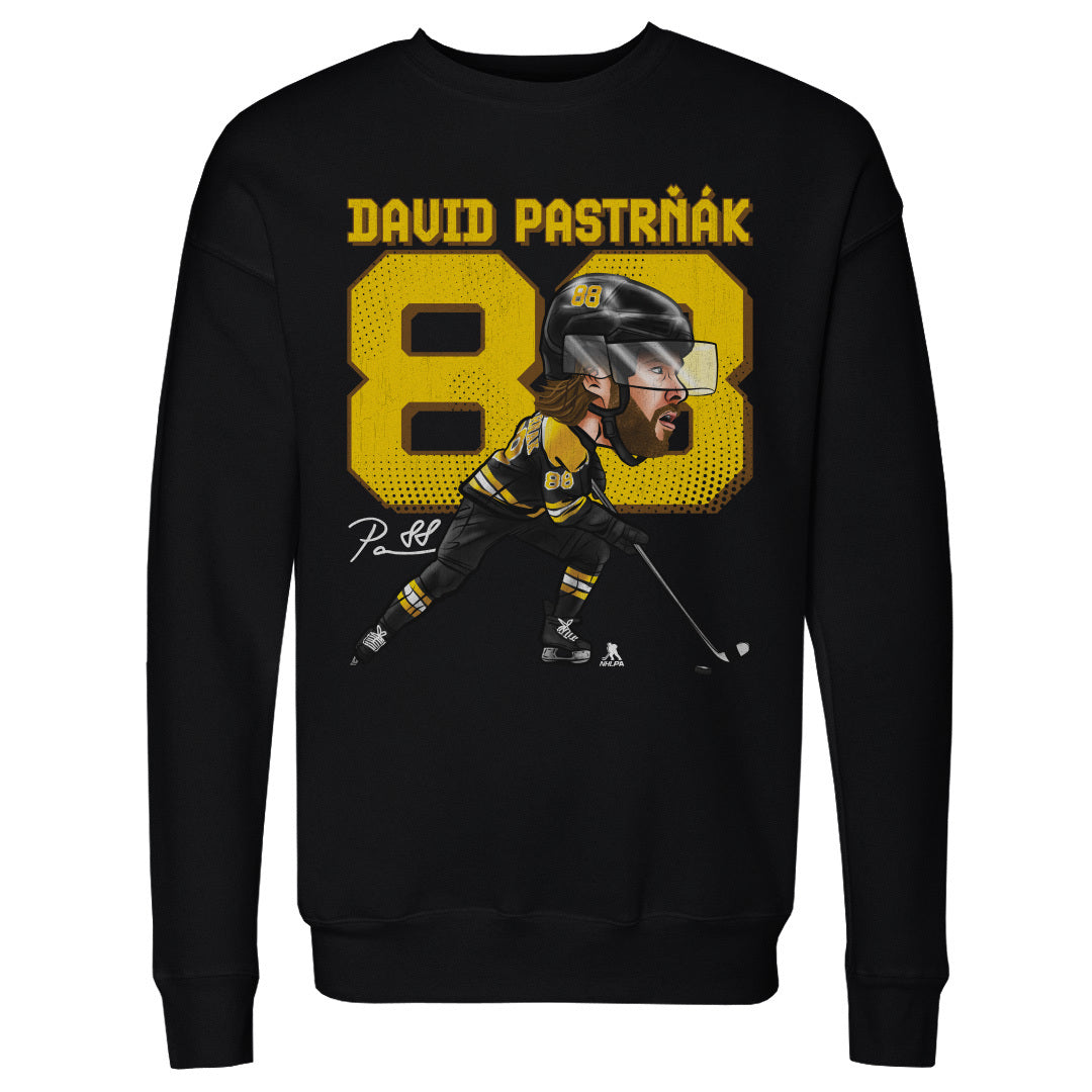 David Pastrnak Men&#39;s Crewneck Sweatshirt | 500 LEVEL