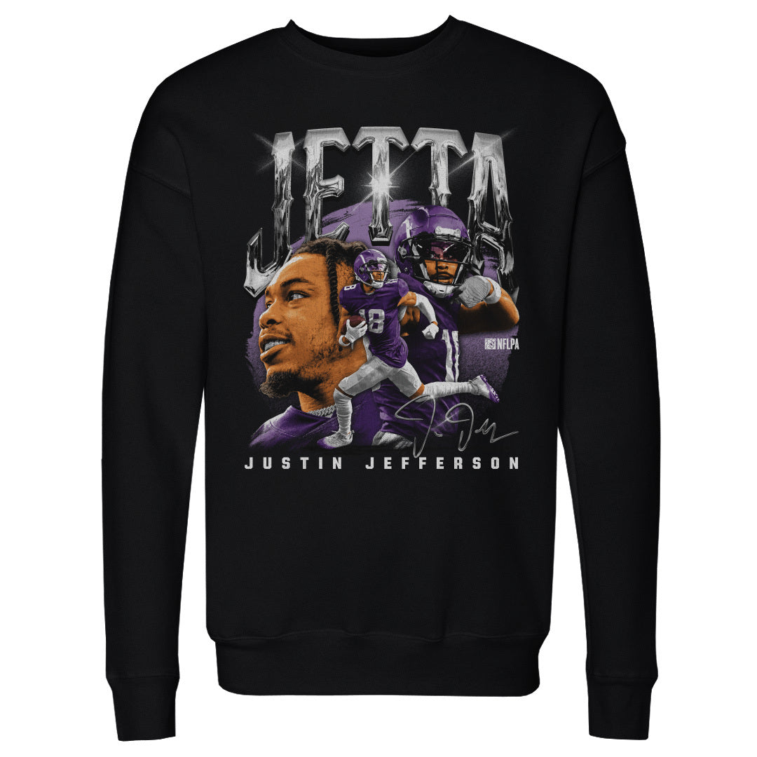 Justin Jefferson Men&#39;s Crewneck Sweatshirt | 500 LEVEL