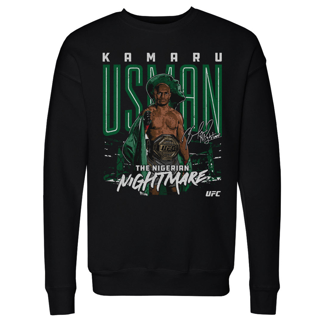 Kamaru Usman Men&#39;s Crewneck Sweatshirt | 500 LEVEL