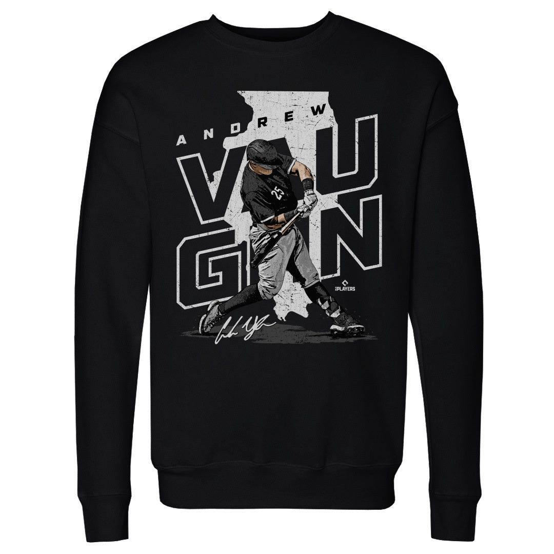 Andrew Vaughn Men's Cotton T-Shirt - White - Chicago | 500 Level Major League Baseball Players Association (MLBPA)