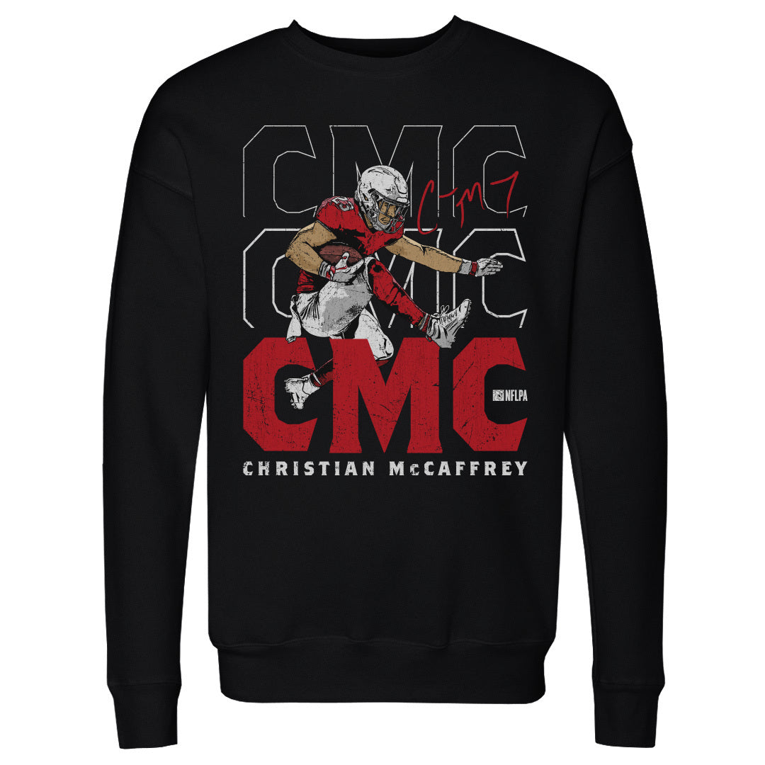 Christian McCaffrey Men&#39;s Crewneck Sweatshirt | 500 LEVEL