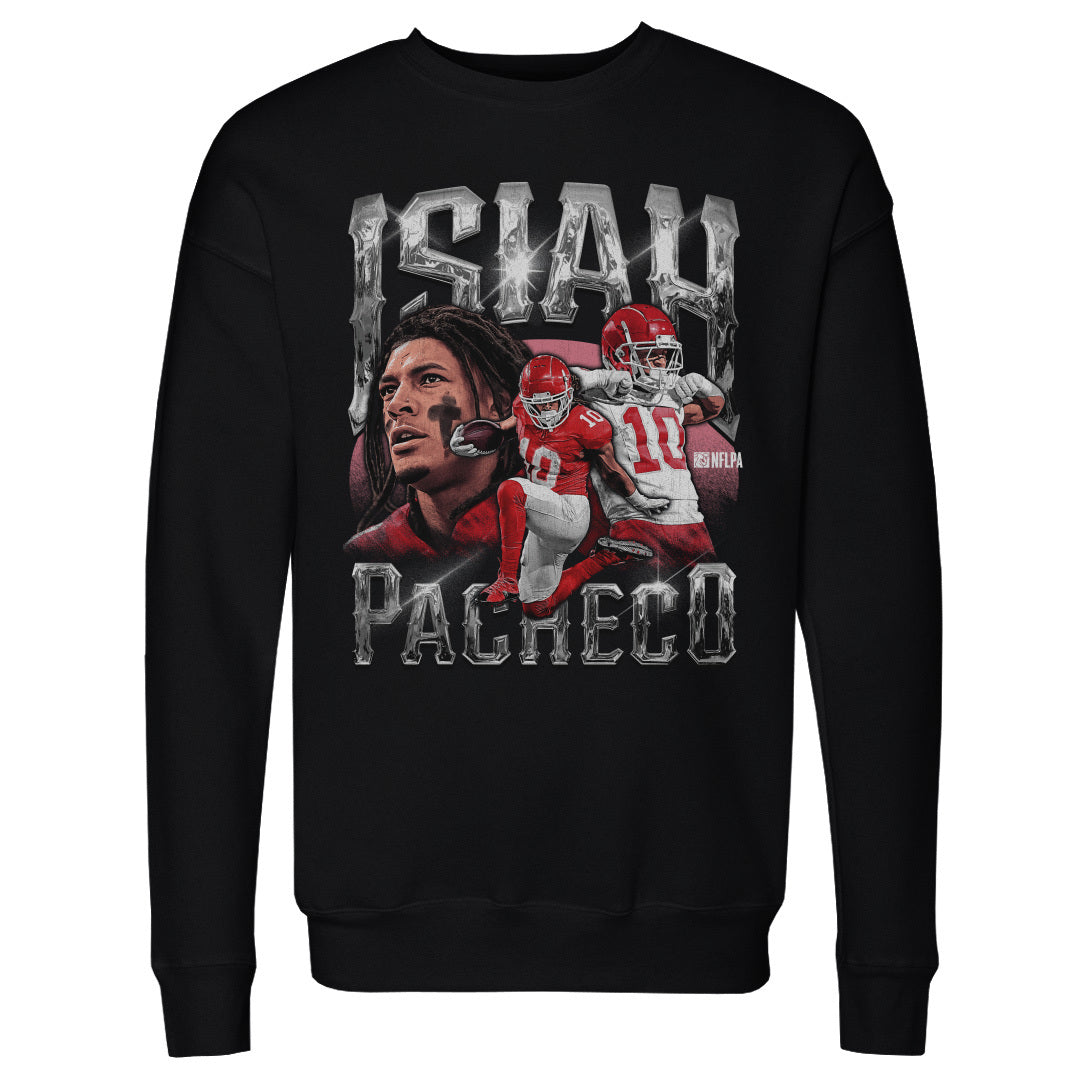 Isiah Pacheco Men&#39;s Crewneck Sweatshirt | 500 LEVEL