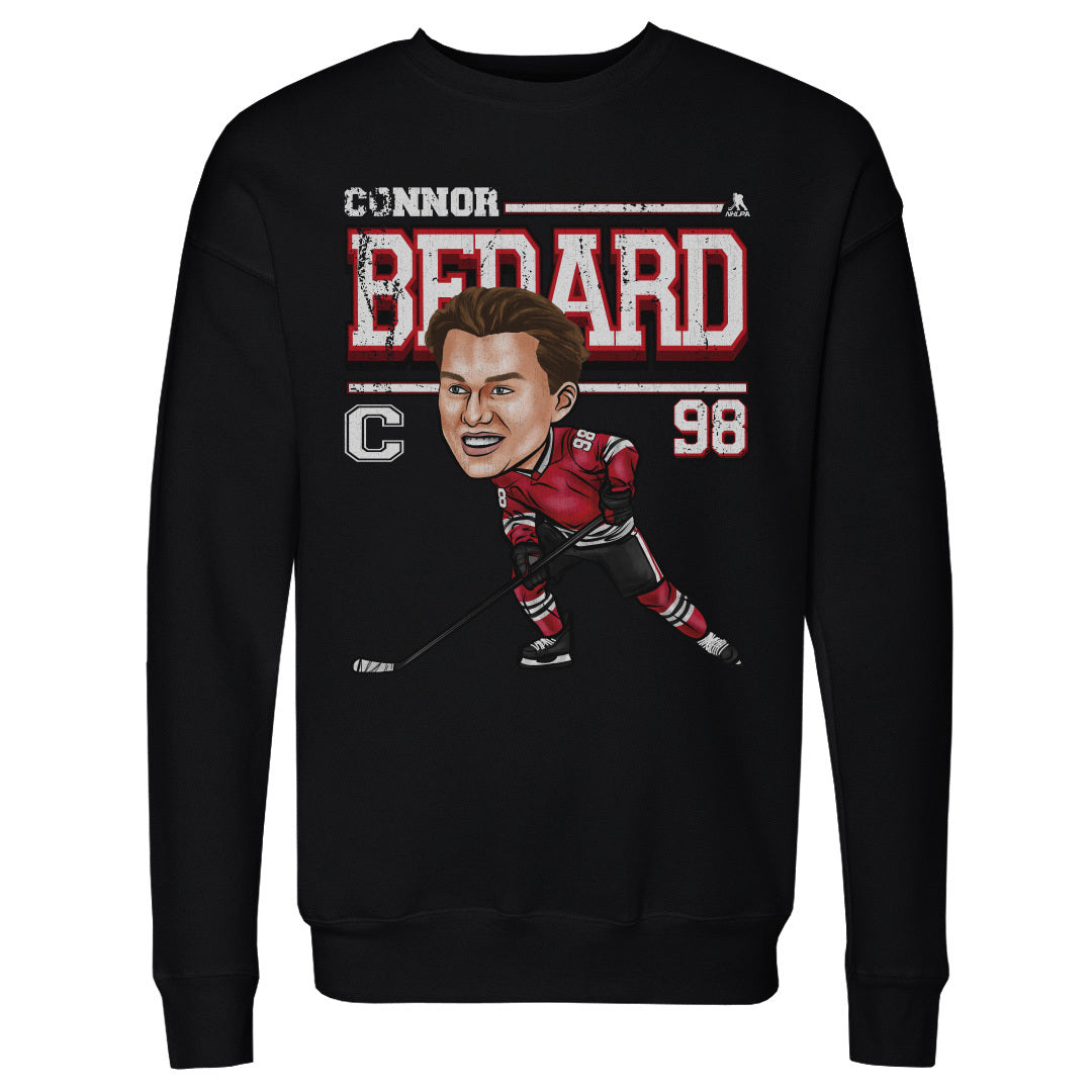 Connor Bedard Men&#39;s Crewneck Sweatshirt | 500 LEVEL