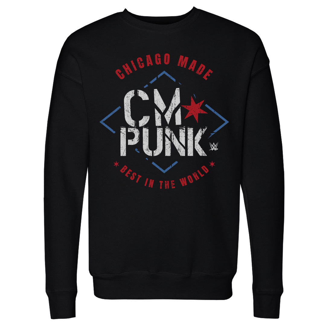 CM Punk Men&#39;s Crewneck Sweatshirt | 500 LEVEL