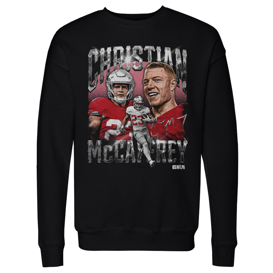 Christian McCaffrey Men&#39;s Crewneck Sweatshirt | 500 LEVEL