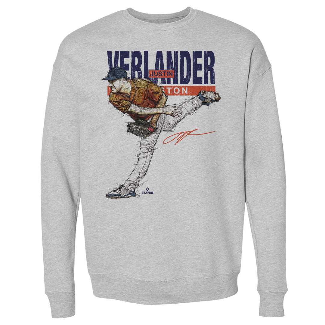 Justin Verlander Men&#39;s Crewneck Sweatshirt | 500 LEVEL