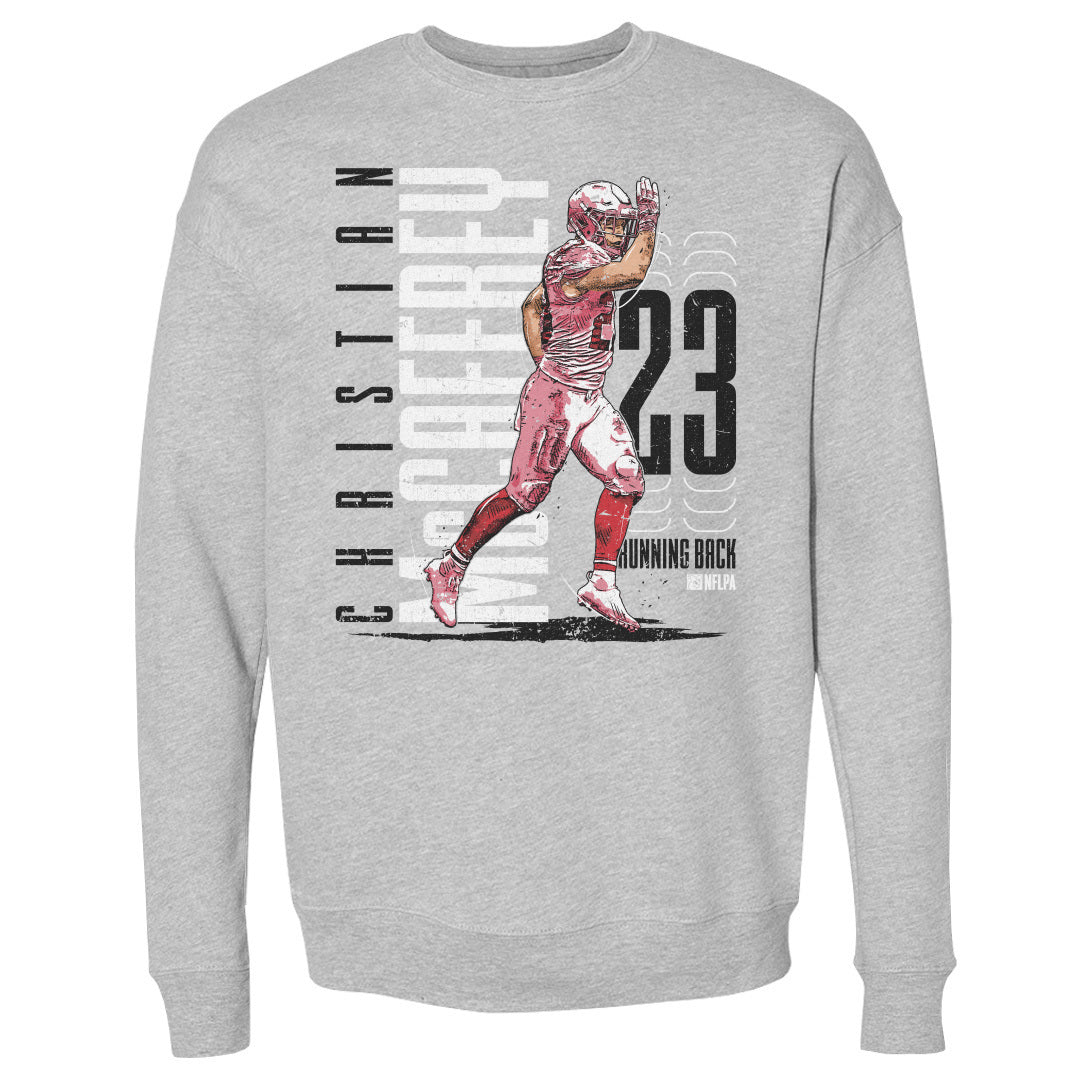 Christian McCaffrey Men&#39;s Crewneck Sweatshirt | 500 LEVEL