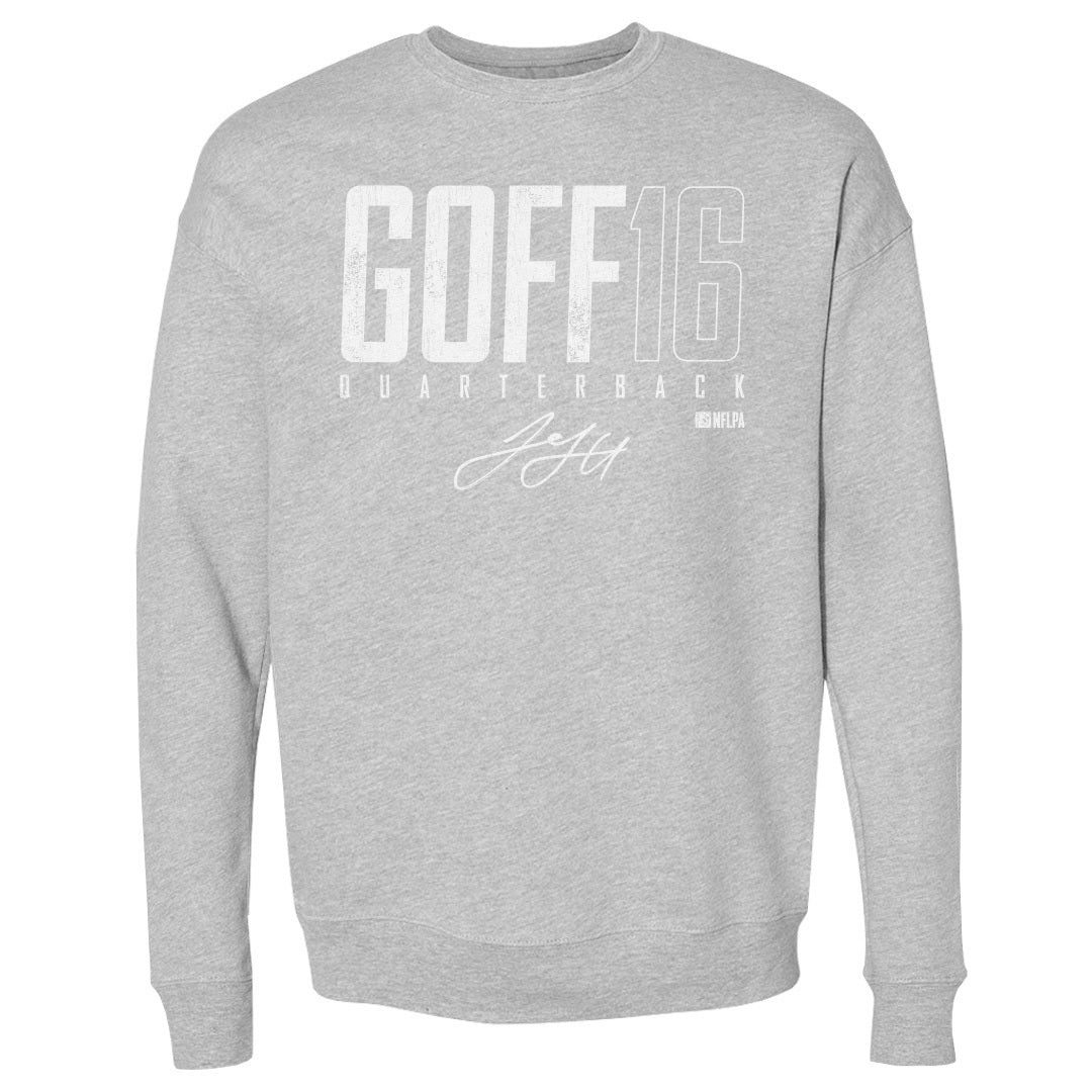 Jared Goff Men&#39;s Crewneck Sweatshirt | 500 LEVEL