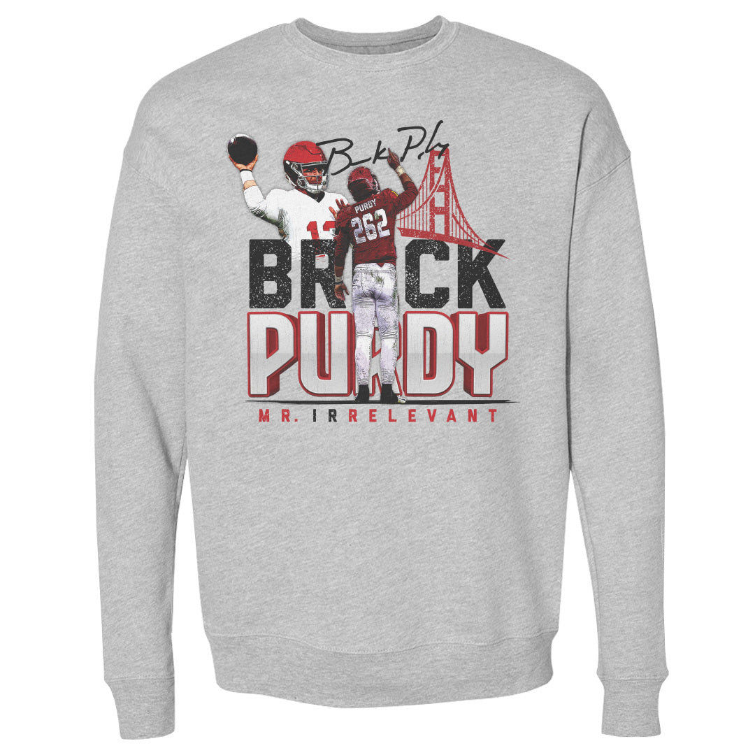 Brock Purdy Men&#39;s Crewneck Sweatshirt | 500 LEVEL