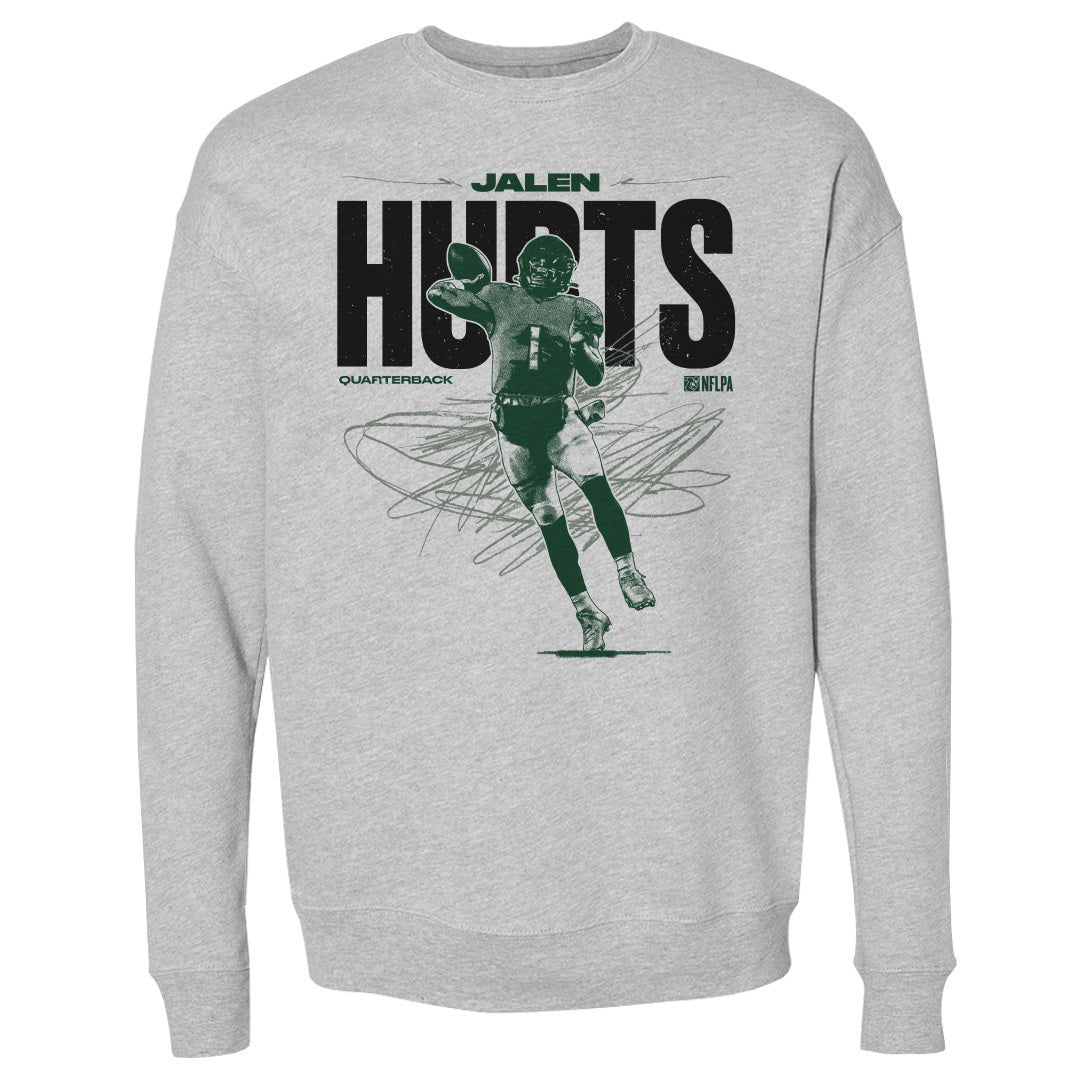 Jalen Hurts Men&#39;s Crewneck Sweatshirt | 500 LEVEL