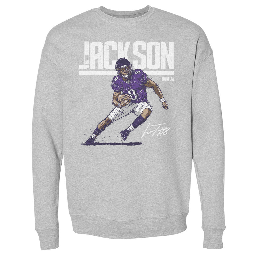 Lamar Jackson Men&#39;s Crewneck Sweatshirt | 500 LEVEL