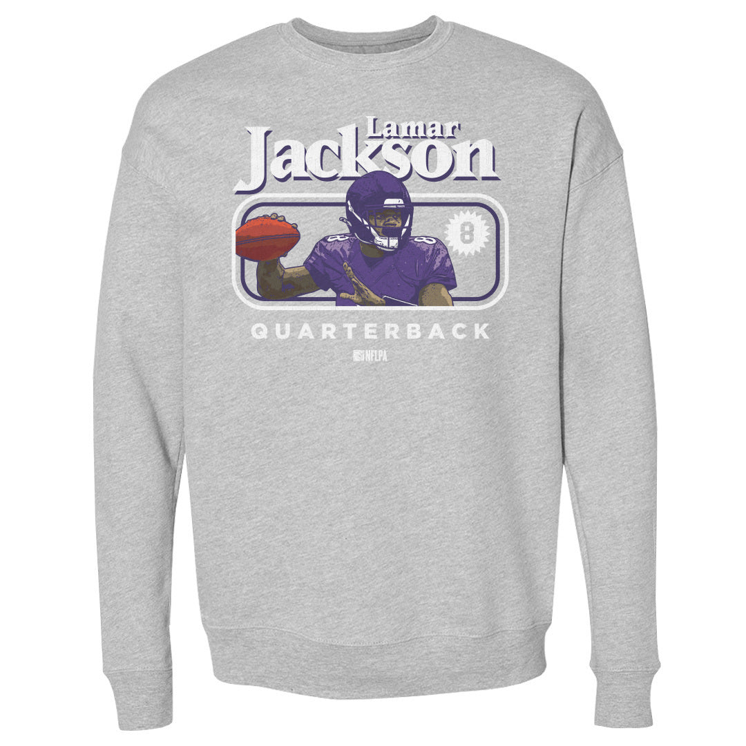 Lamar Jackson Men&#39;s Crewneck Sweatshirt | 500 LEVEL