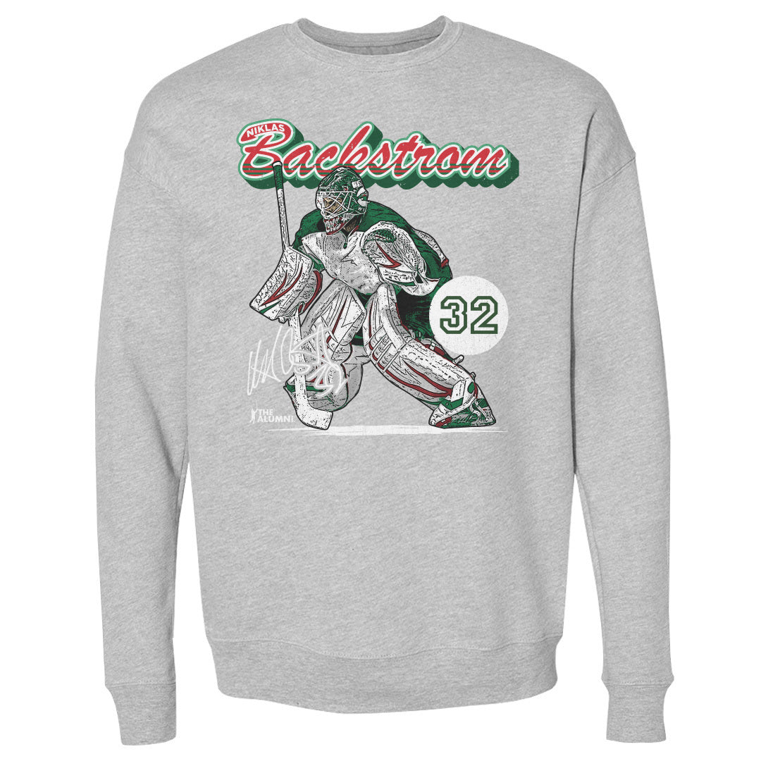 Niklas Backstrom Men&#39;s Crewneck Sweatshirt | 500 LEVEL