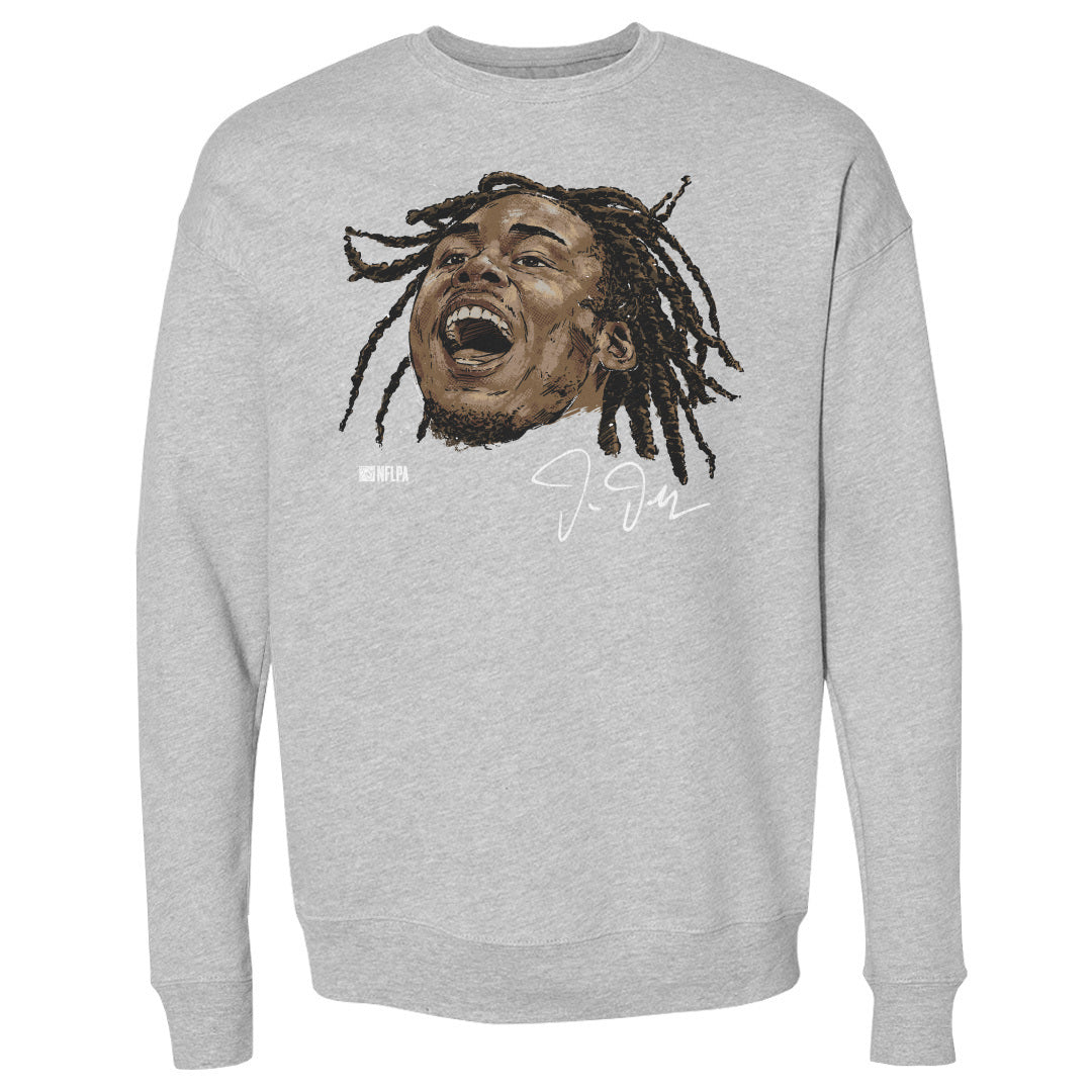 Justin Jefferson Men&#39;s Crewneck Sweatshirt | 500 LEVEL