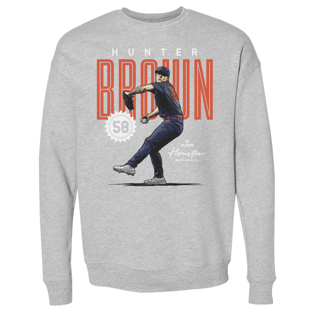 Hunter Brown Men&#39;s Crewneck Sweatshirt | 500 LEVEL