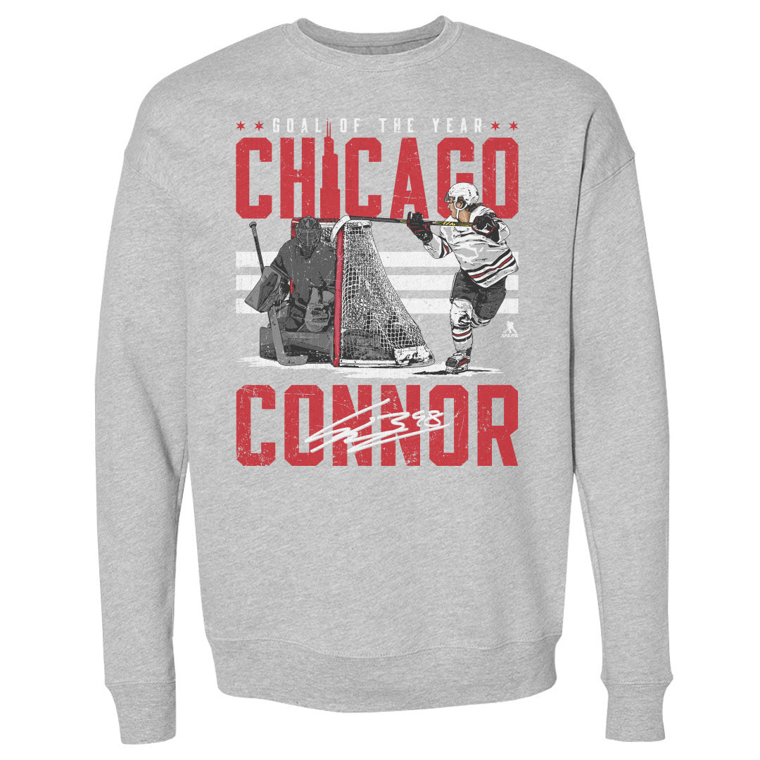 Connor Bedard Men&#39;s Crewneck Sweatshirt | 500 LEVEL