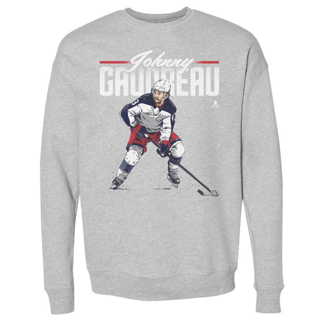 Johnny Gaudreau Men&#39;s Crewneck Sweatshirt | 500 LEVEL