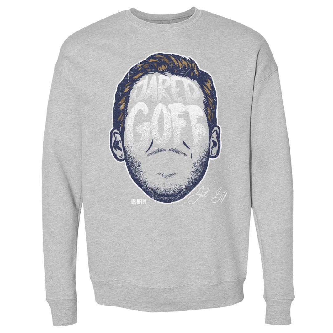 Jared Goff Men&#39;s Crewneck Sweatshirt | 500 LEVEL