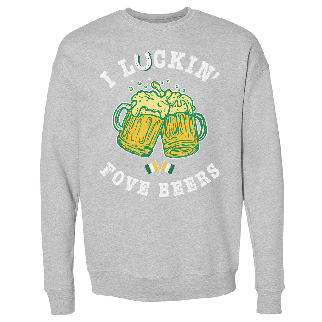 St. Patrick&#39;s Day Men&#39;s Crewneck Sweatshirt | 500 LEVEL