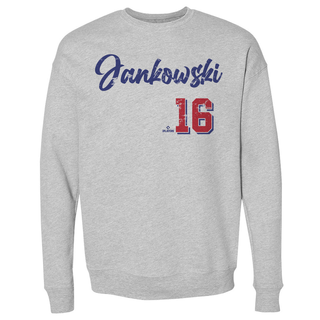 Travis Jankowski Men&#39;s Crewneck Sweatshirt | 500 LEVEL