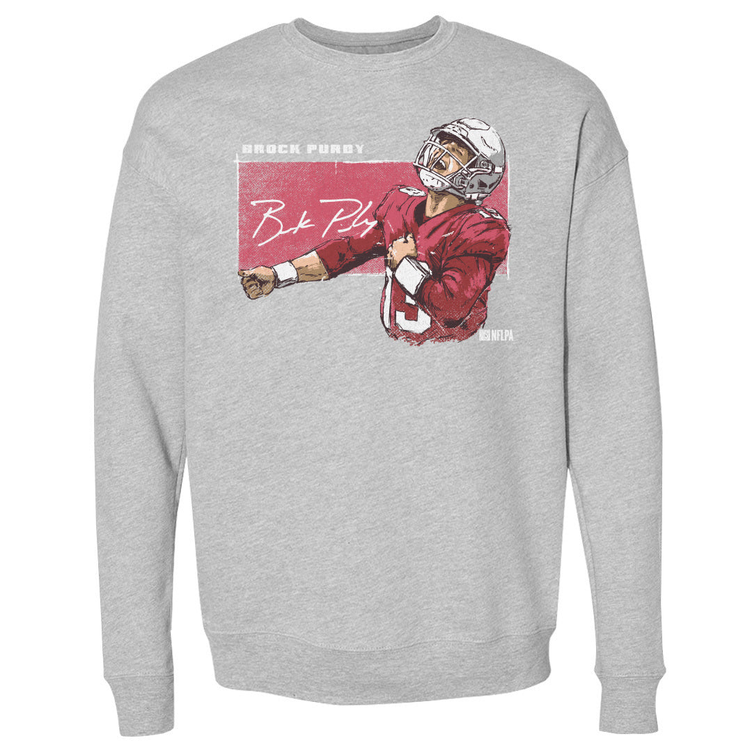 Brock Purdy Men&#39;s Crewneck Sweatshirt | 500 LEVEL