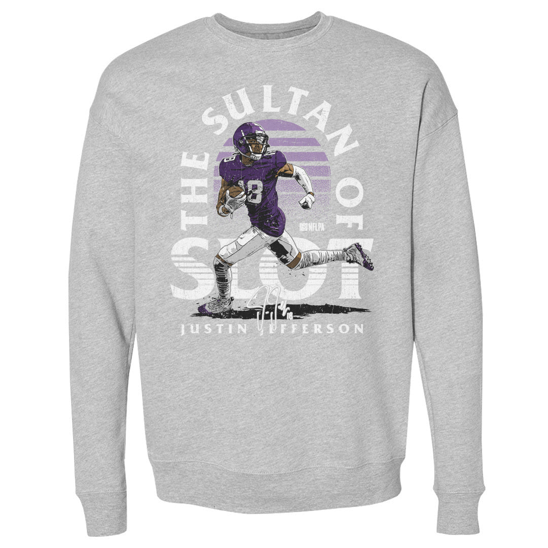 Justin Jefferson Men&#39;s Crewneck Sweatshirt | 500 LEVEL