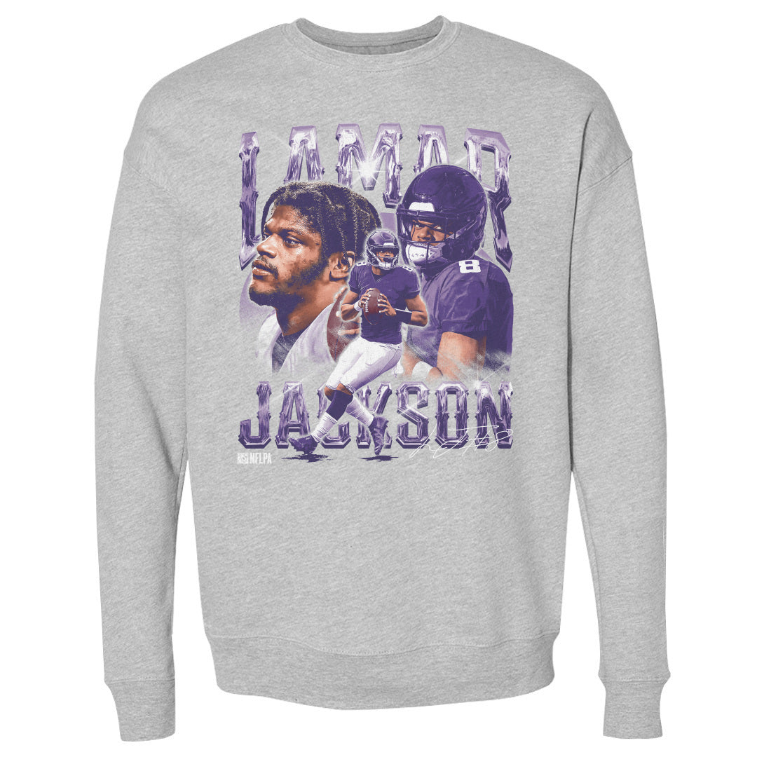 Lamar Jackson Men&#39;s Crewneck Sweatshirt | 500 LEVEL