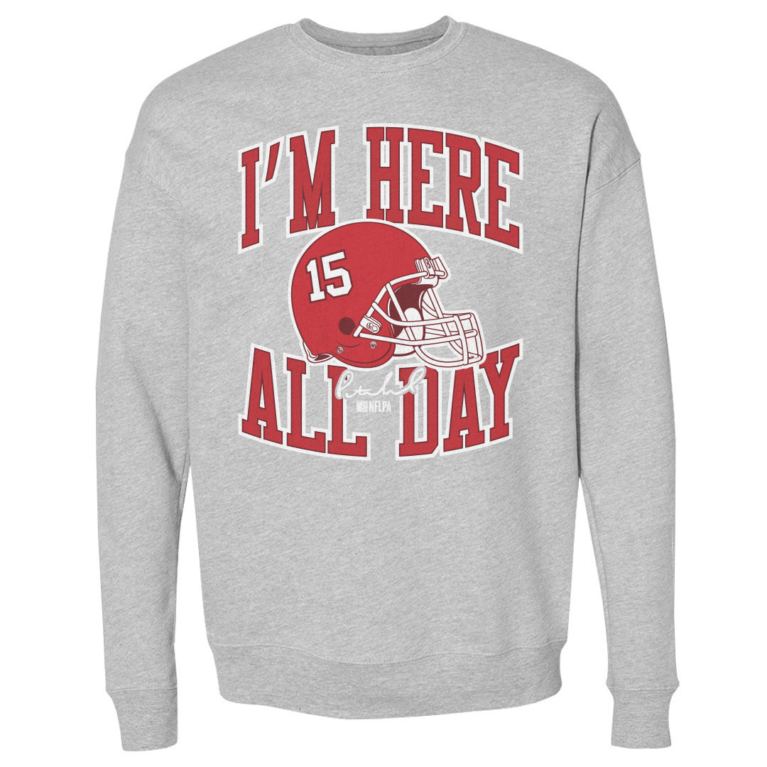 Patrick Mahomes Men&#39;s Crewneck Sweatshirt | 500 LEVEL