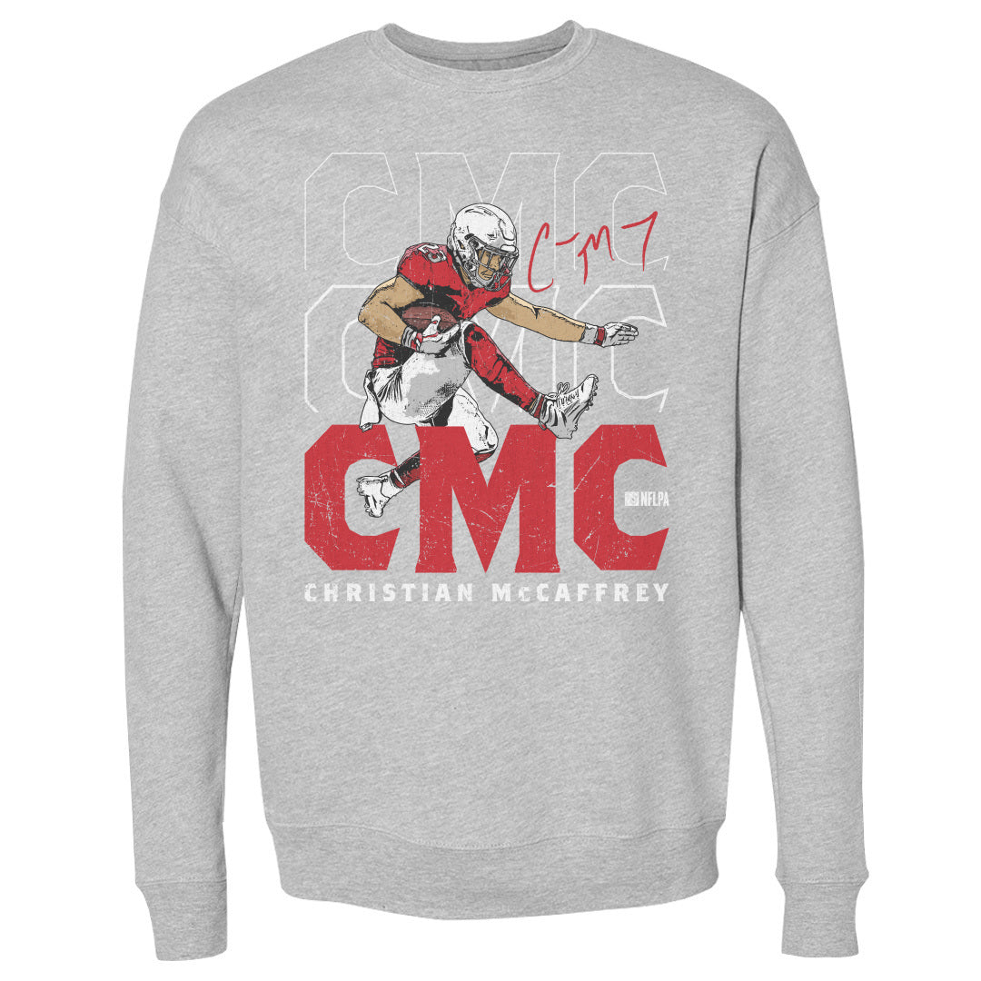 Christian McCaffrey Men&#39;s Crewneck Sweatshirt | 500 LEVEL