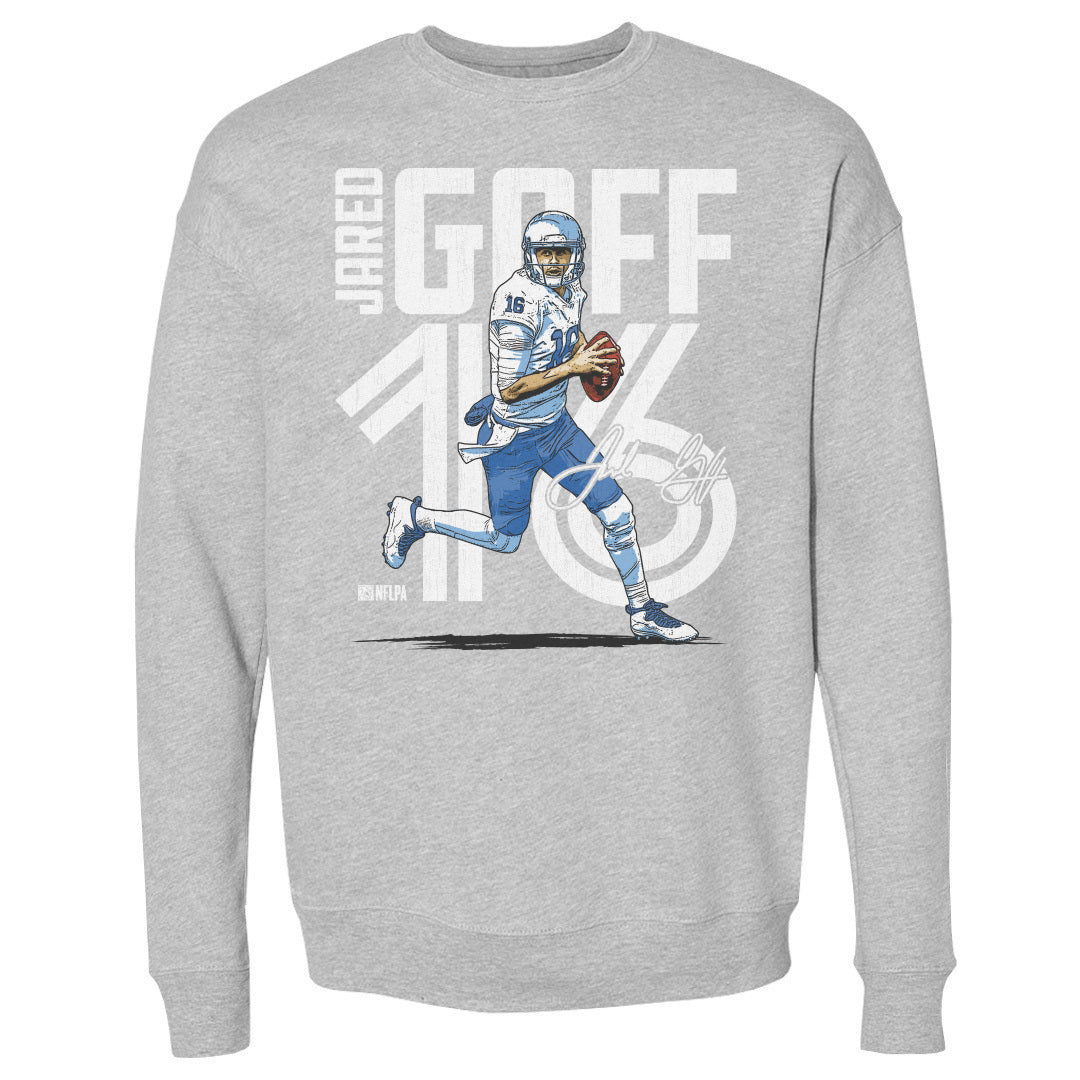 Jared Goff Men&#39;s Crewneck Sweatshirt | 500 LEVEL