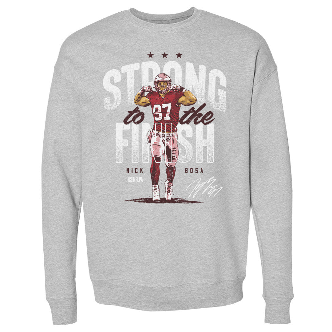 Nick Bosa Men&#39;s Crewneck Sweatshirt | 500 LEVEL