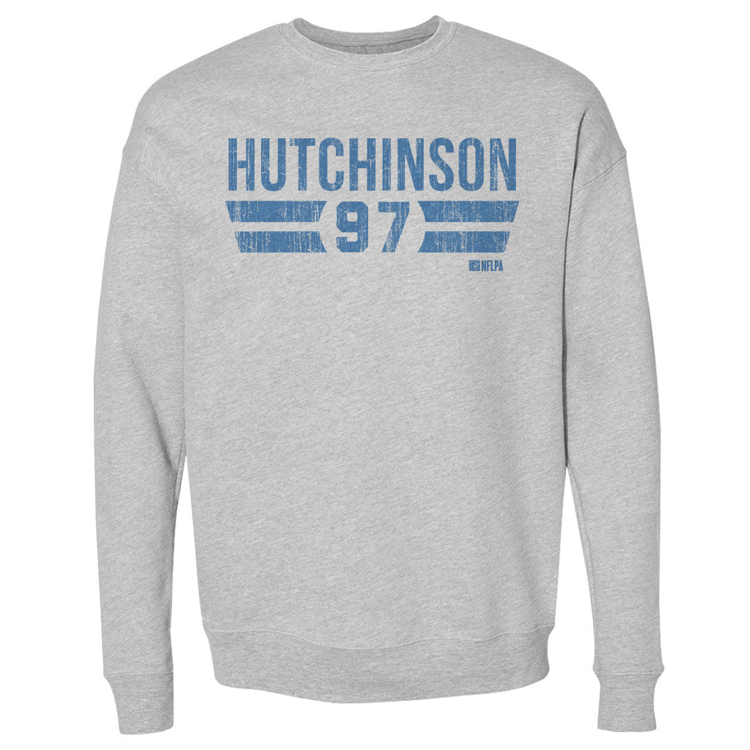 Aidan Hutchinson Men&#39;s Crewneck Sweatshirt | 500 LEVEL