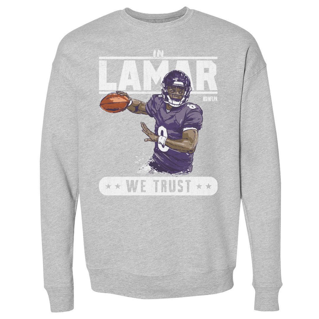 Lamar Jackson Men&#39;s Crewneck Sweatshirt | 500 LEVEL