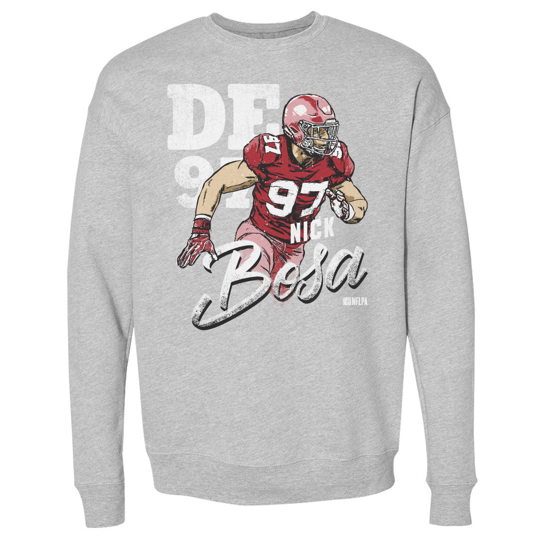 Nick Bosa Men&#39;s Crewneck Sweatshirt | 500 LEVEL