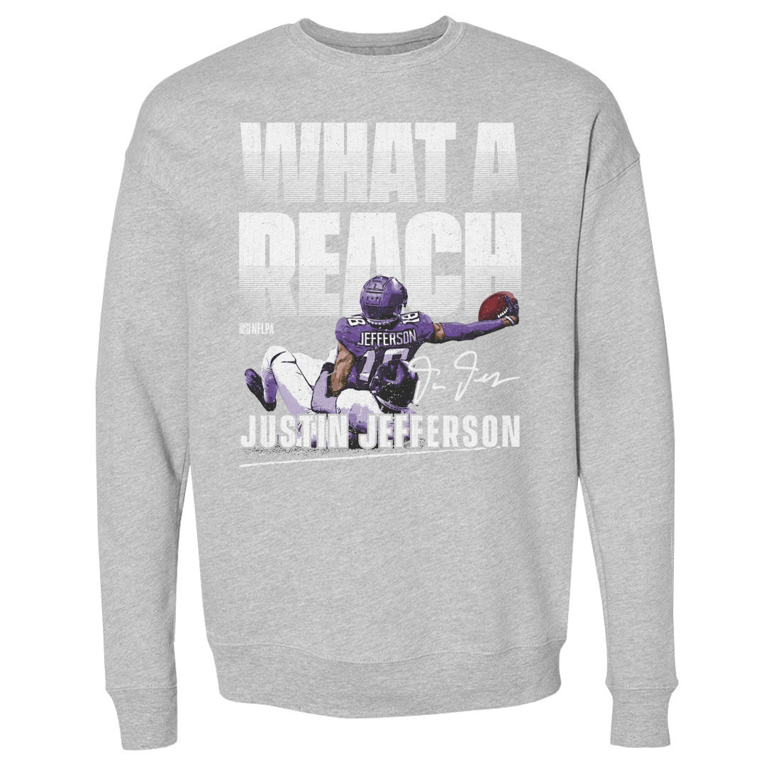 Justin Jefferson Men&#39;s Crewneck Sweatshirt | 500 LEVEL