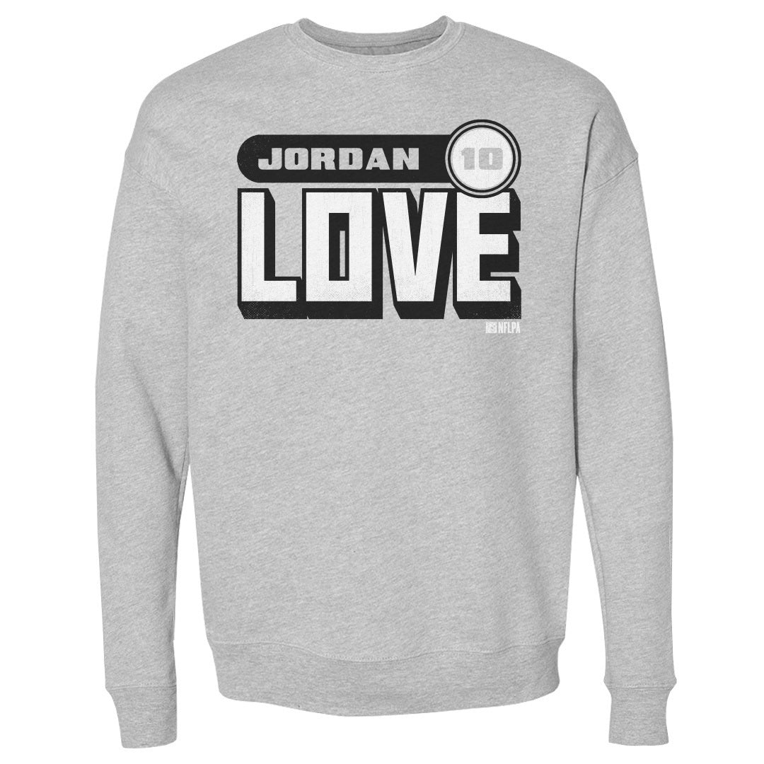 Jordan Love Men&#39;s Crewneck Sweatshirt | 500 LEVEL