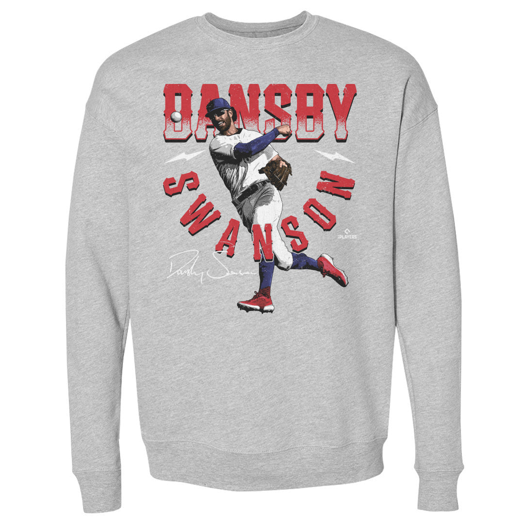 Dansby Swanson Men&#39;s Crewneck Sweatshirt | 500 LEVEL