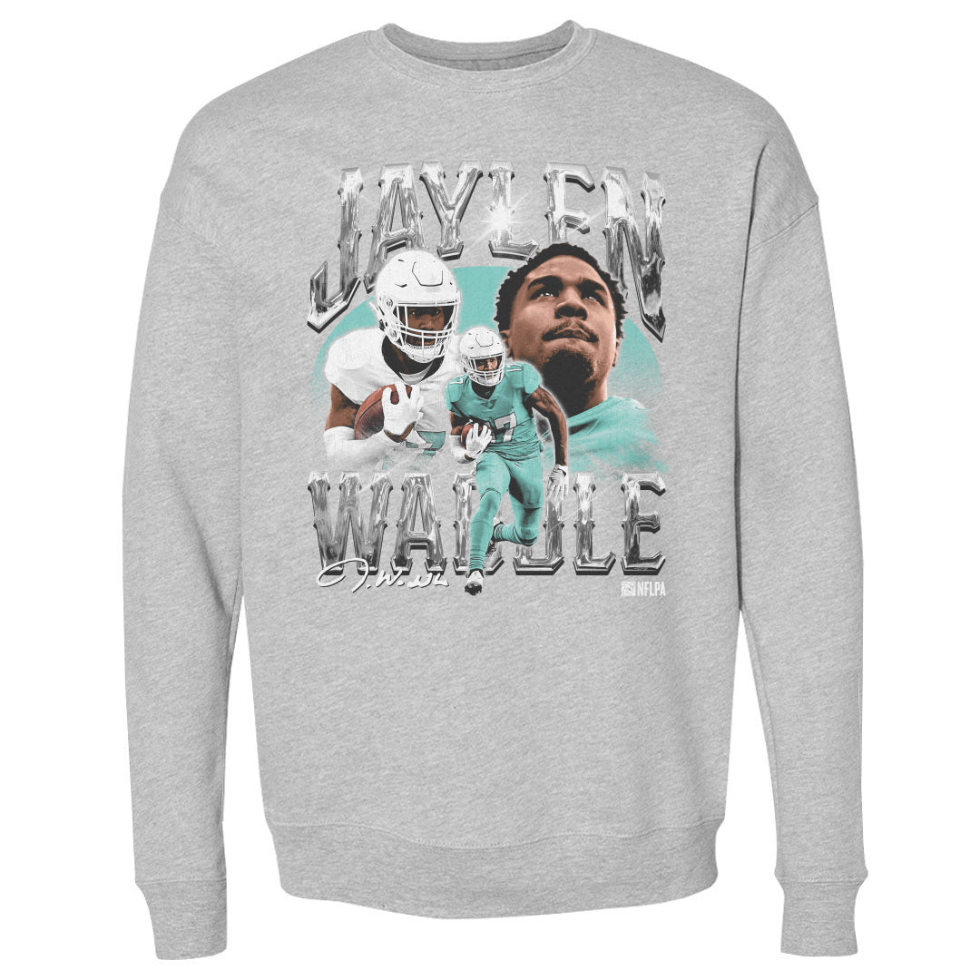 Jaylen Waddle Men&#39;s Crewneck Sweatshirt | 500 LEVEL