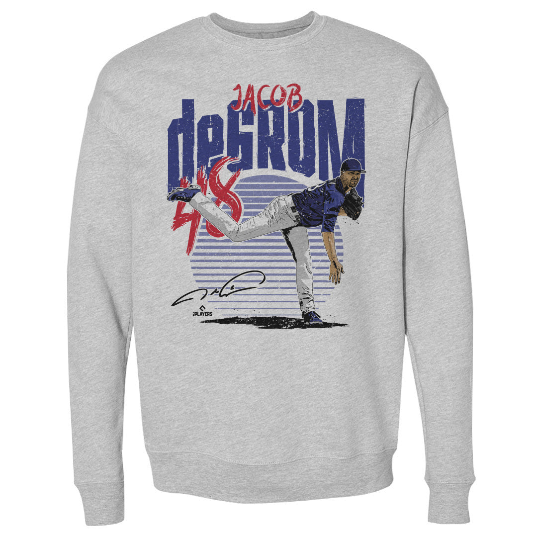 Jacob deGrom Men&#39;s Crewneck Sweatshirt | 500 LEVEL