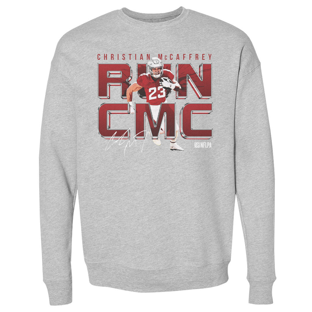 Christian McCaffrey Men&#39;s Crewneck Sweatshirt | 500 LEVEL